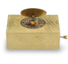 Gilt bronze singing bird box, by Marguerat